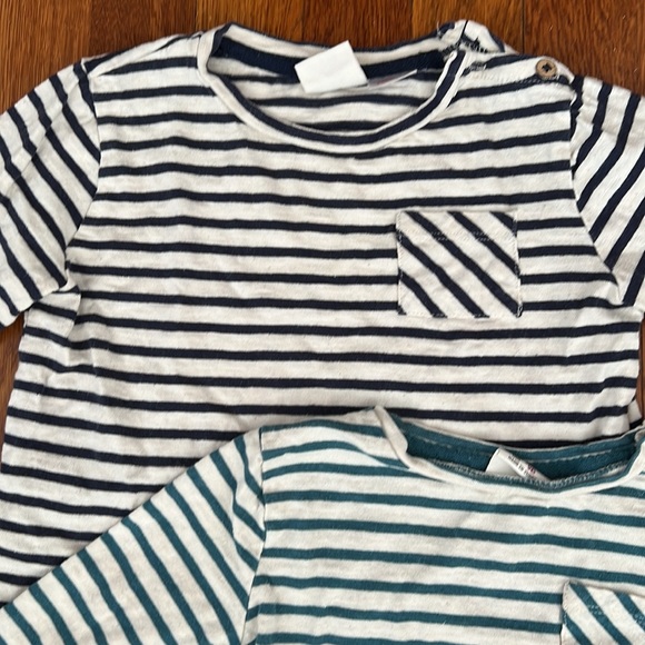 Zara lot of 2 striped shirts (2-3 years) - Picture 3 of 6